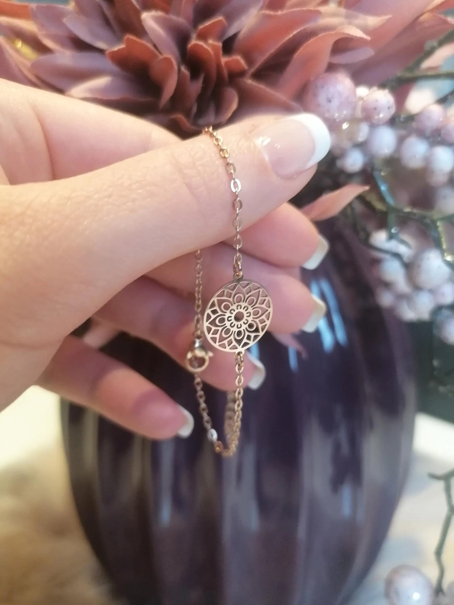 Mandala Armband Roségold