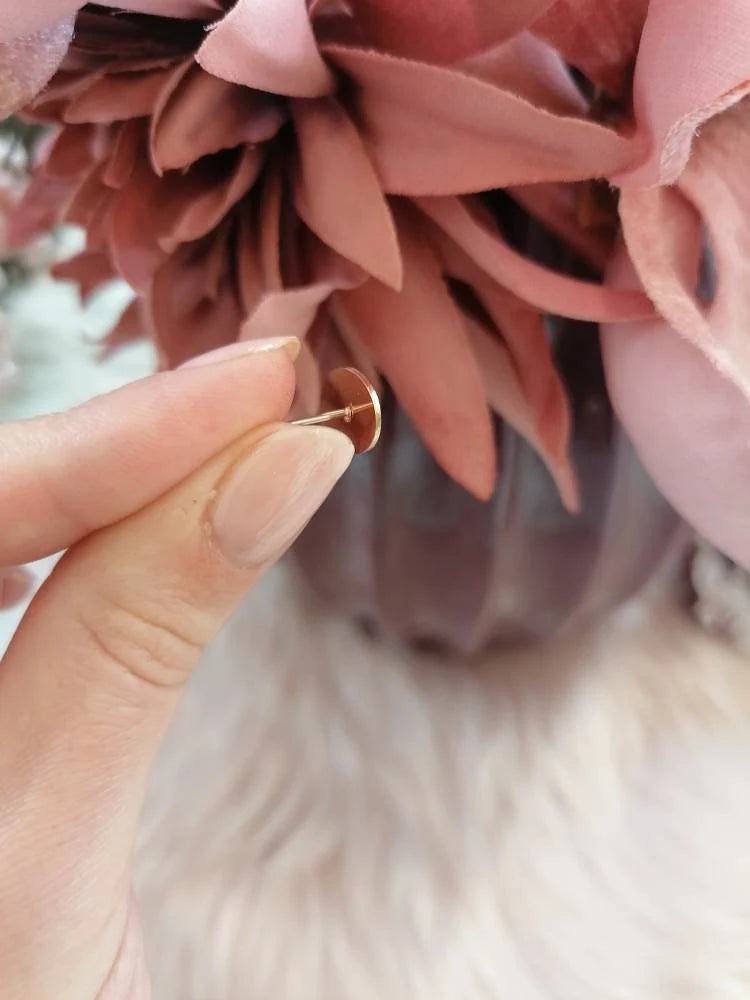 Ohrstecker Lebensblume Rosegold