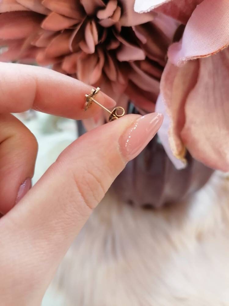 Schutzengel Ohrstecker Rosegold