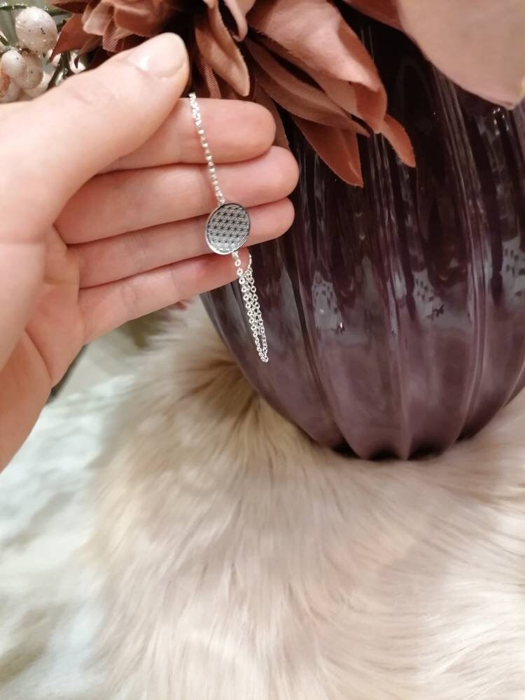 Armkette Blume des Lebens Silber