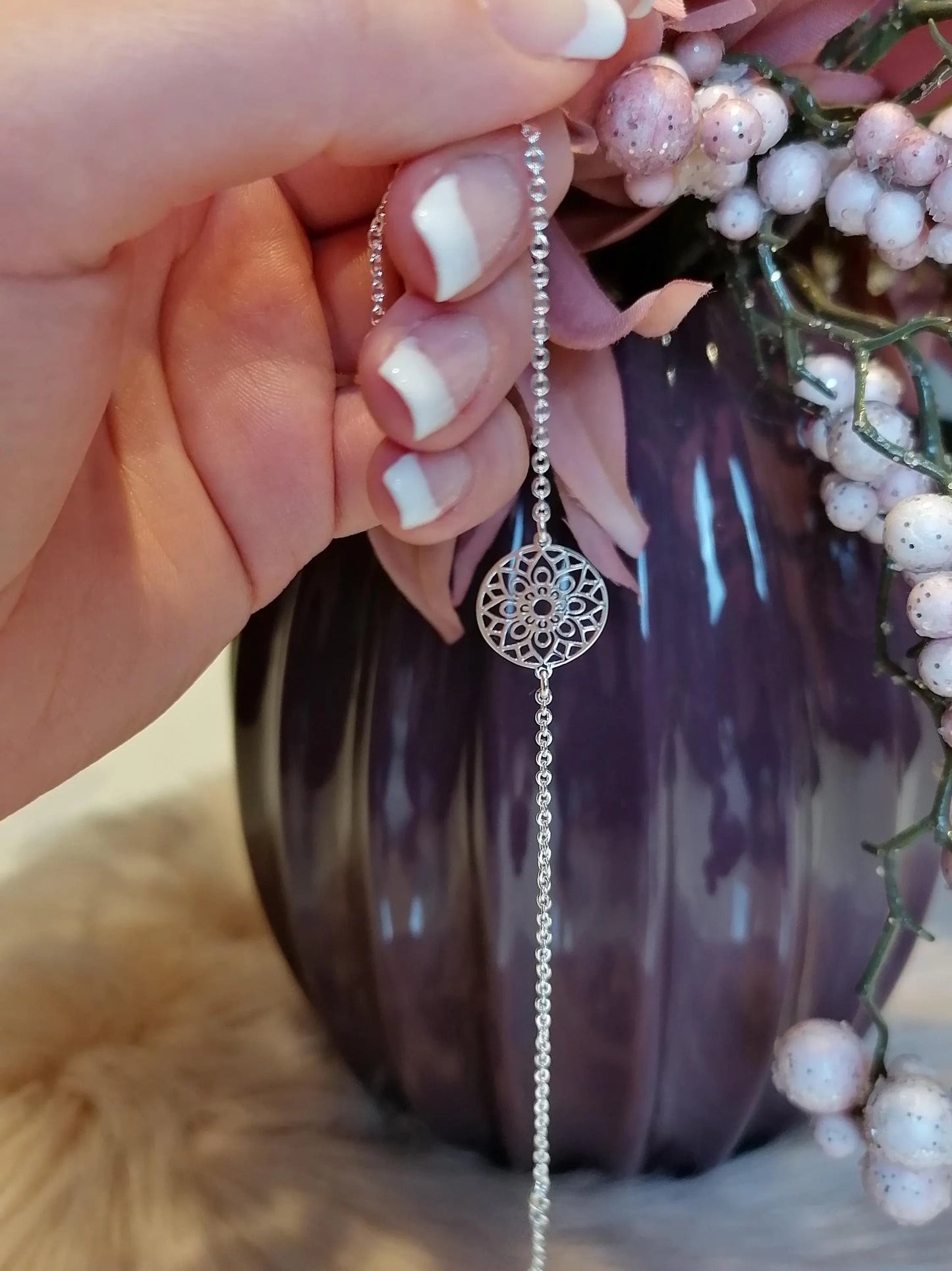 Mandala Armband Silber