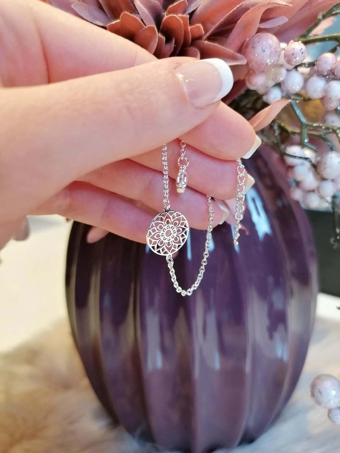 Mandala Armband Silber