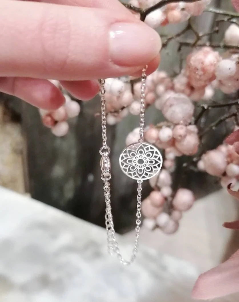 Mandala Armband Silber