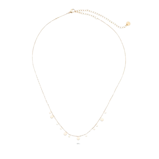 Halskette Mini Plättchen Gold