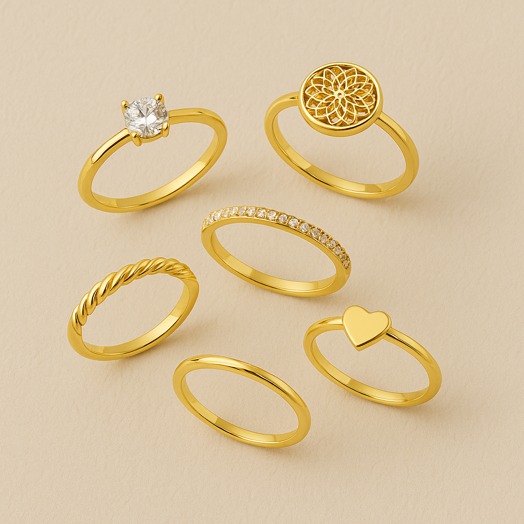 Ringe aus Edelstahl – Gold & Silber | Wasserfest & Hautfreundlich