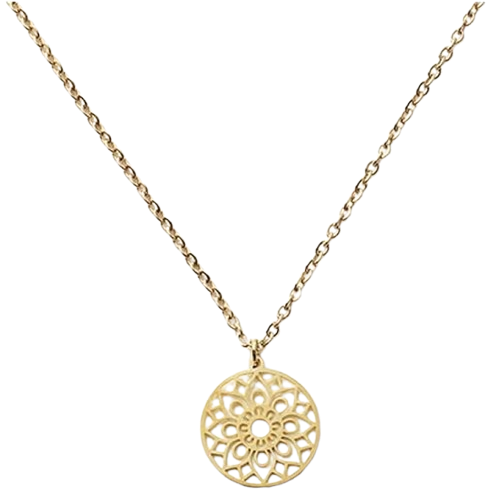 Mandala Halskette | 14K Gold | Wasserfest & allergikerfreundlich