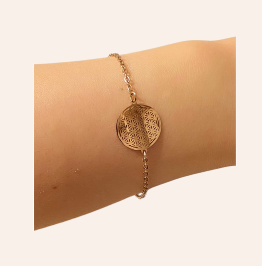Armkette Blume des Lebens Rosegold
