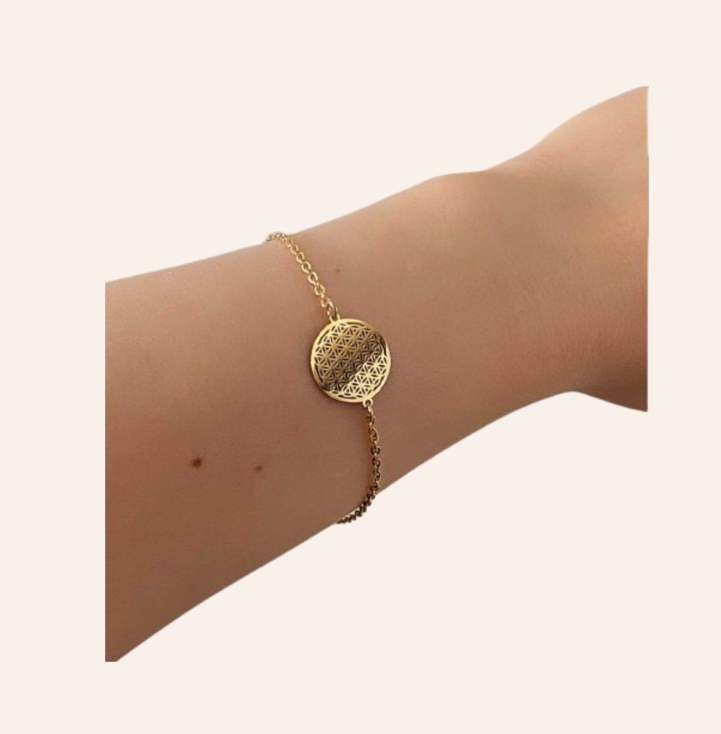 Armkette Blume des Lebens gold