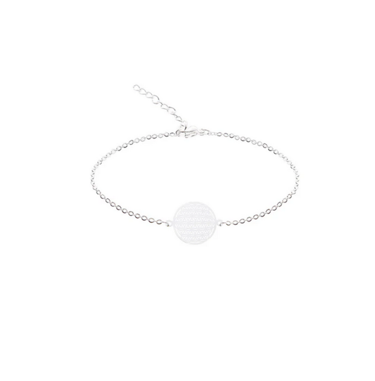 Armkette Blume des Lebens Silber