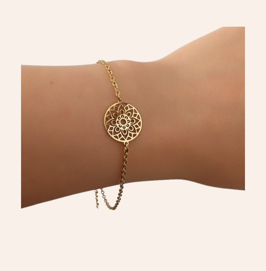 Mandala Armband Gold