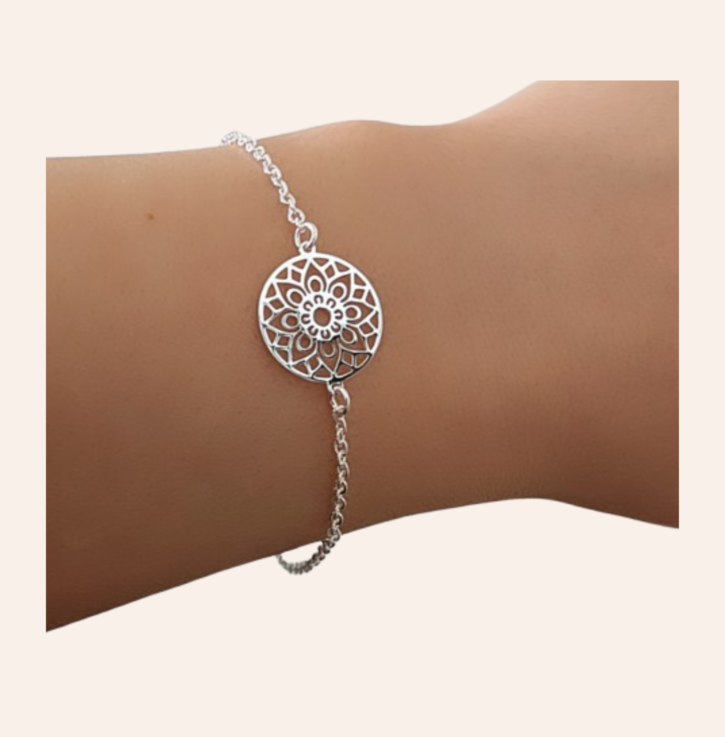 Mandala Armband Silber