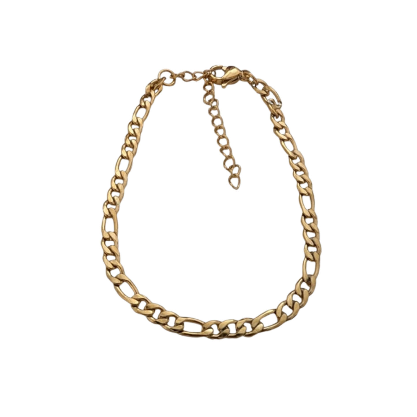 Gliederarmband „Classic Gold“ – Edelstahl vergoldet 14K | 22,5 cm | Wasserfest