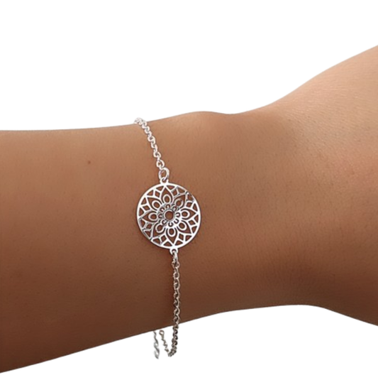 Mandala Armband Silber