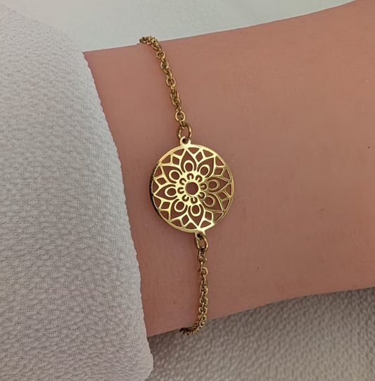 Mandala Armband Gold
