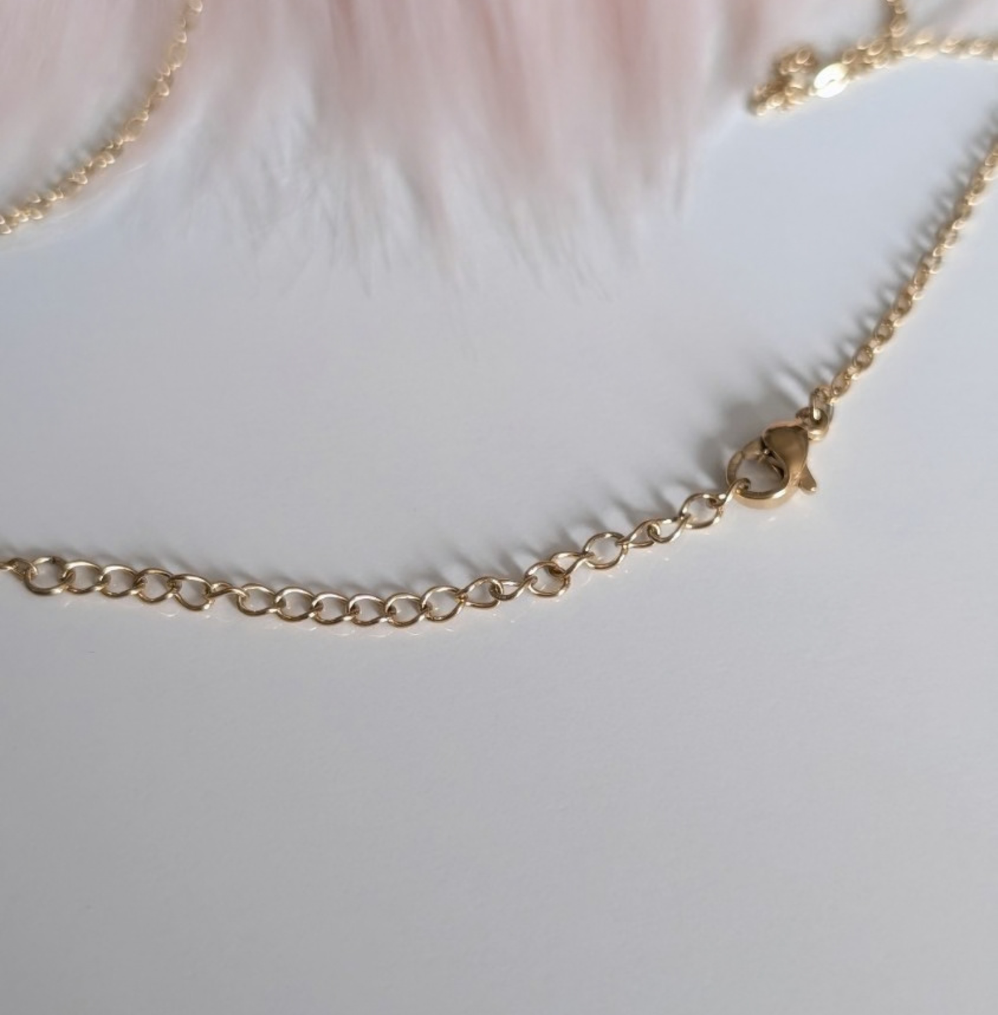Halskette Lebensblume Gold aus Edelstahl