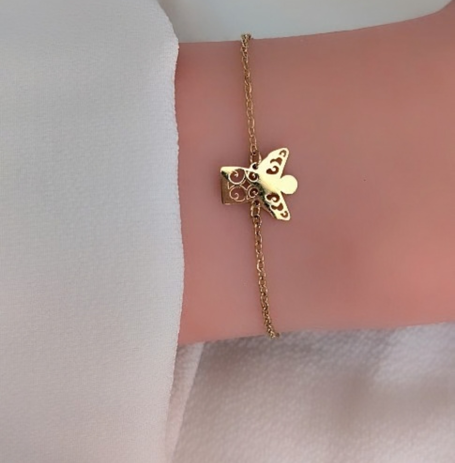 Armkette Engel Gold Edelstahl