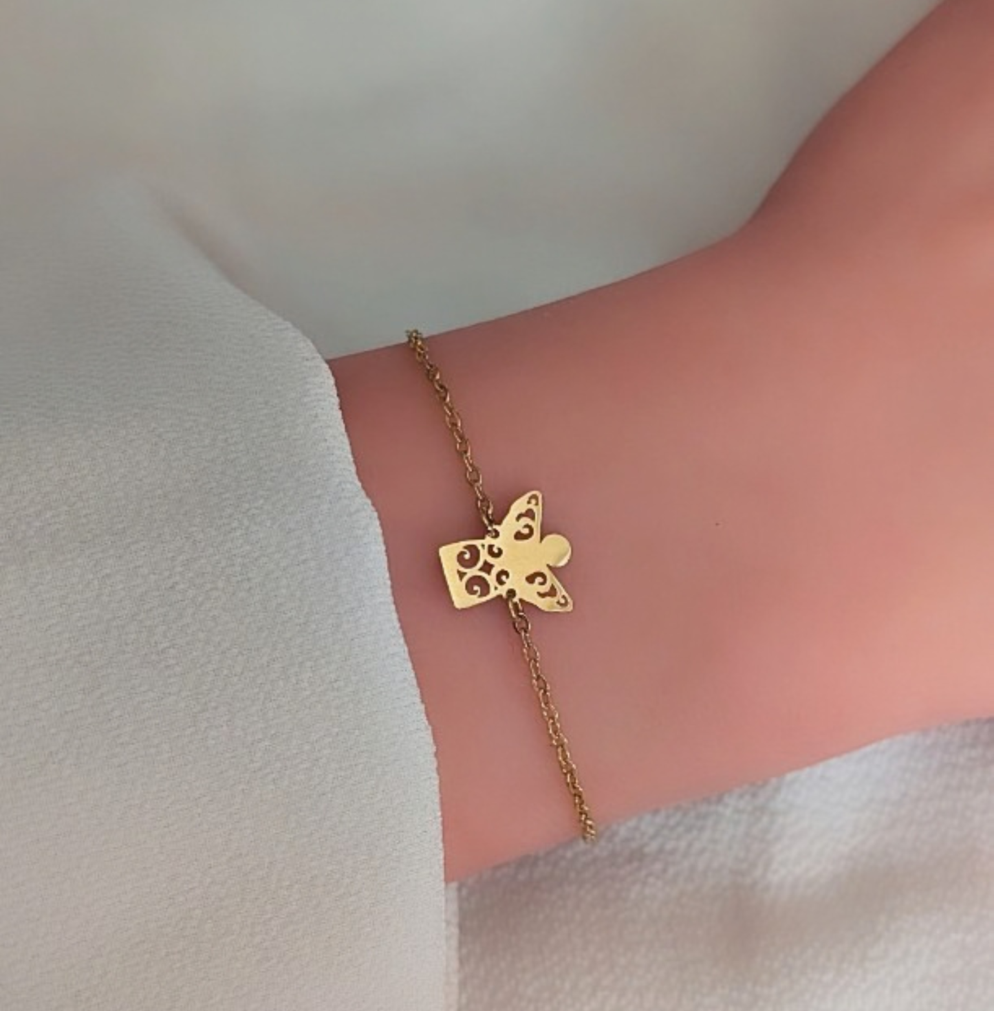 Armkette Engel Gold Edelstahl