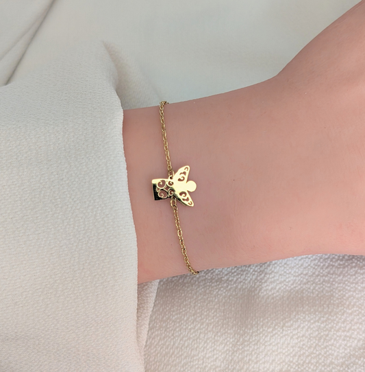 Armkette Engel Gold Edelstahl