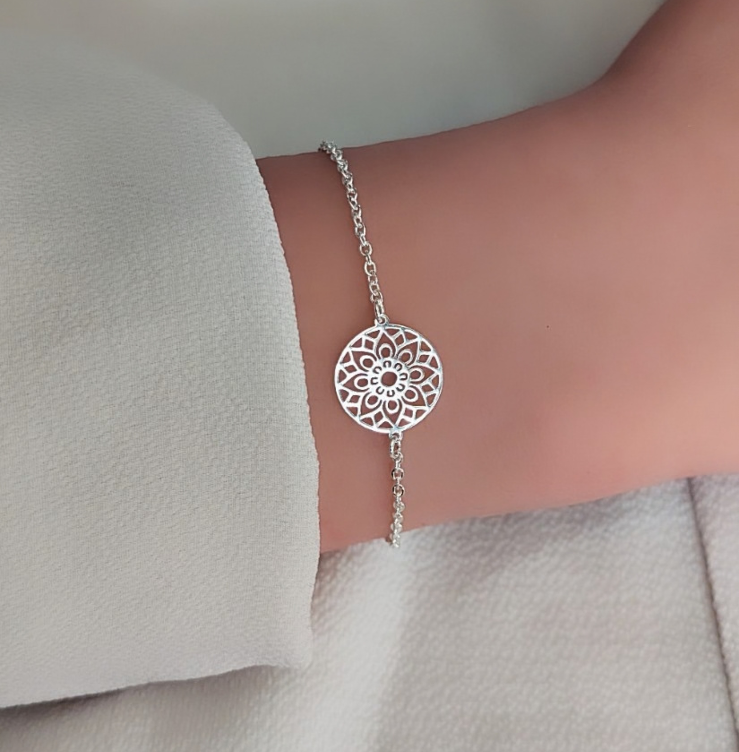Mandala Armband Silber