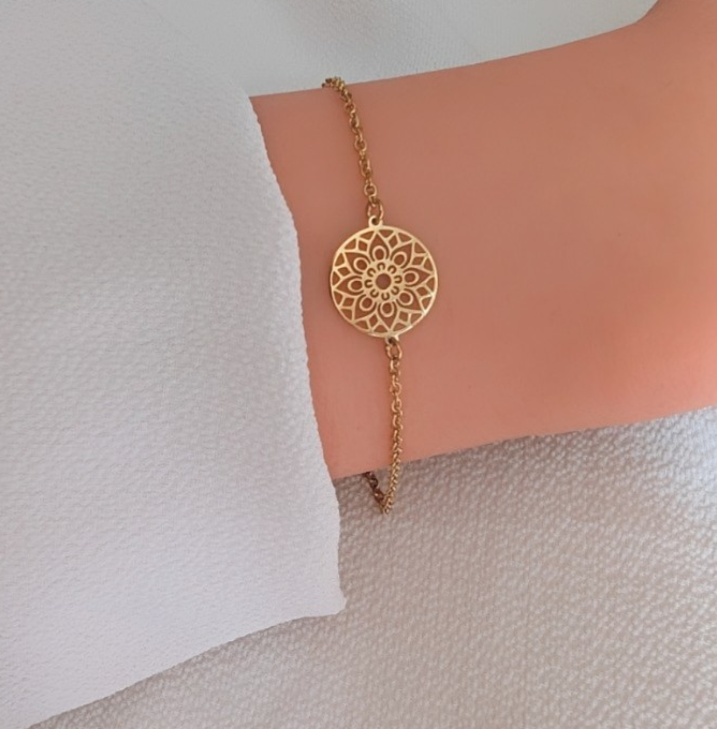 Mandala Armband Gold
