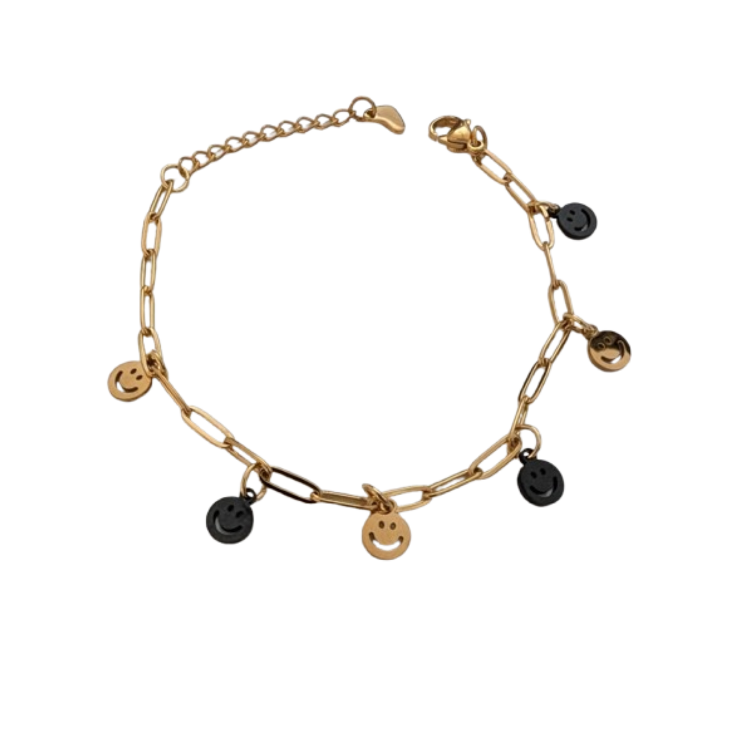 SMILE Armband (Gold / Schwarz)