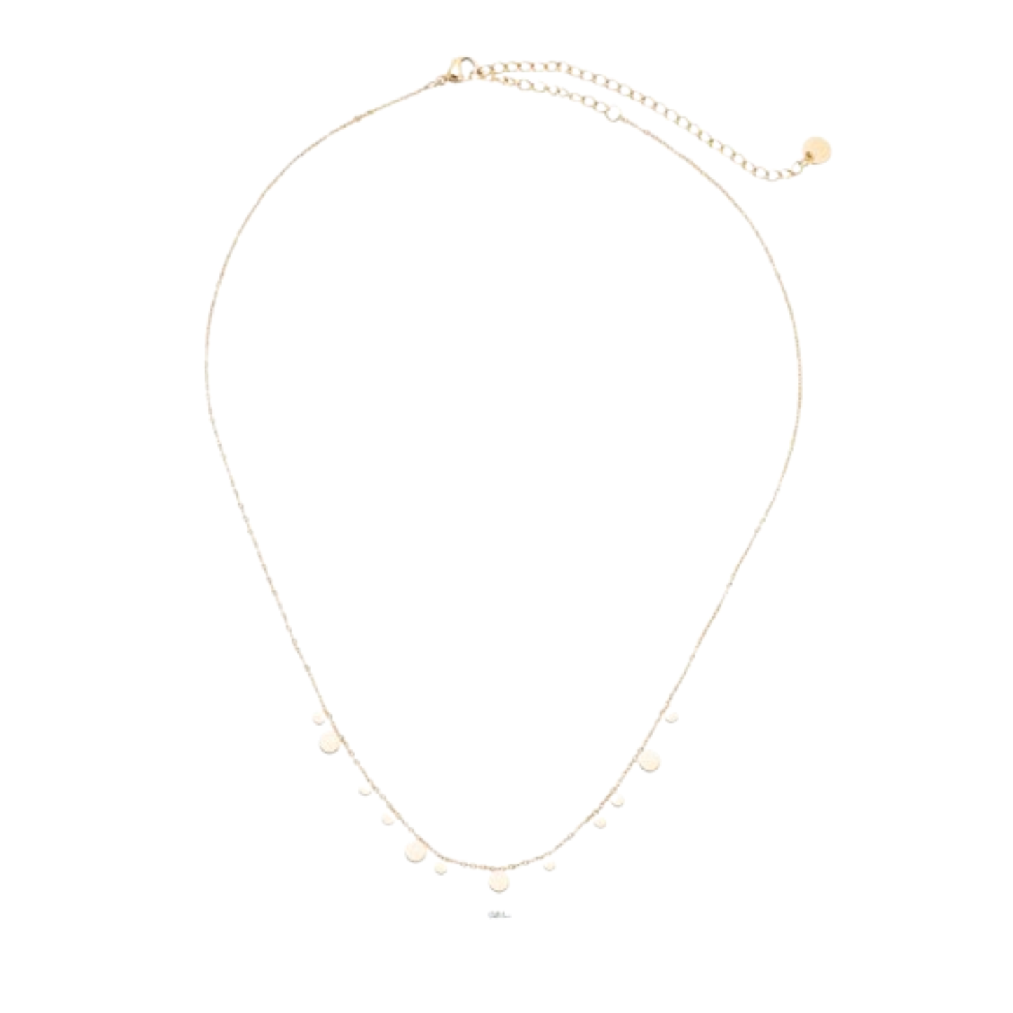 Halskette Mini Plättchen Gold