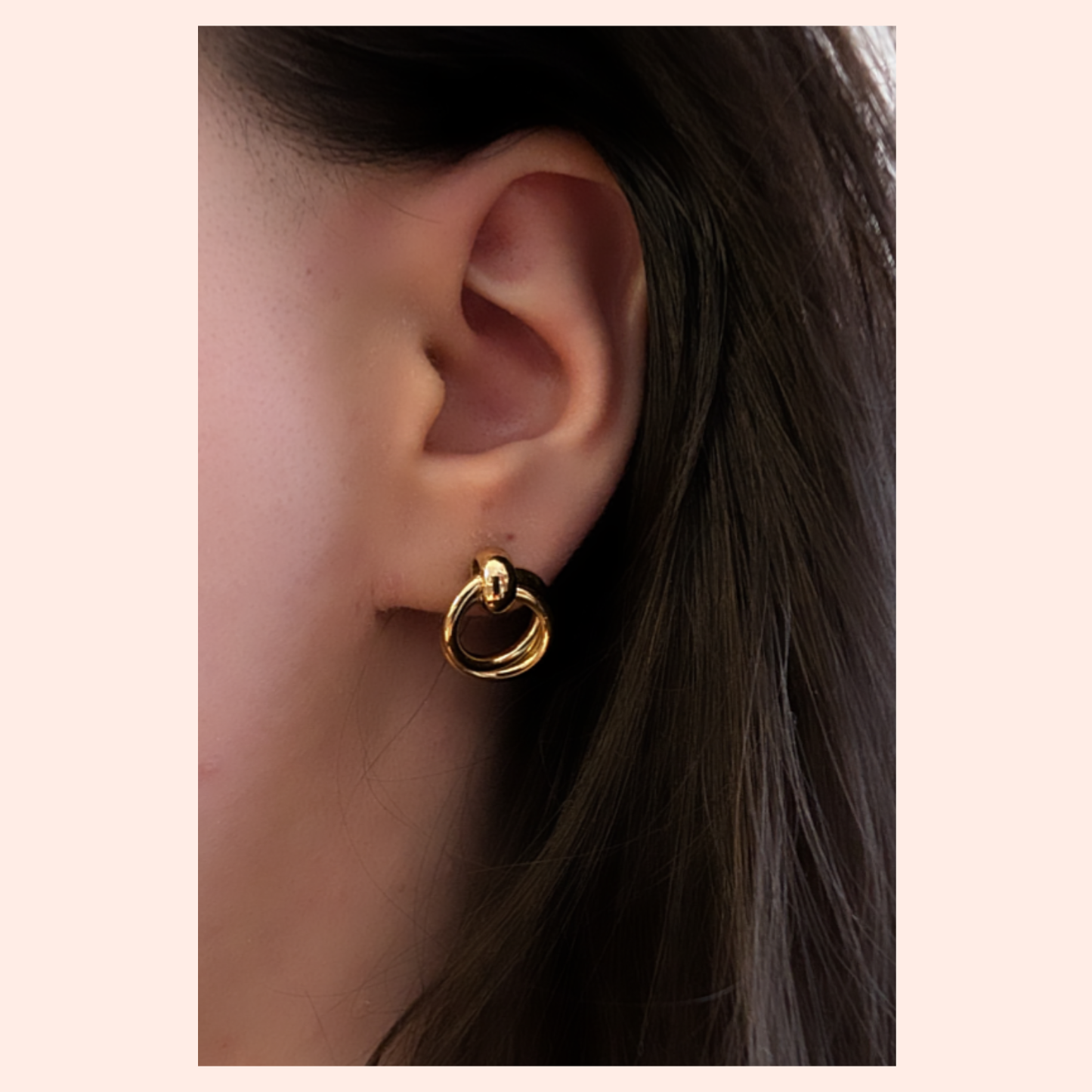 Ohrringe „Golden Knot“ – Edelstahl Gold | Knoten-Design | Wasserfest & hypoallergen