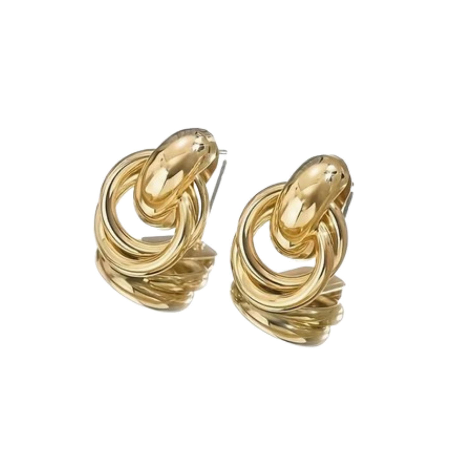 Ohrringe „Golden Knot“ – Edelstahl Gold | Knoten-Design | Wasserfest & hypoallergen